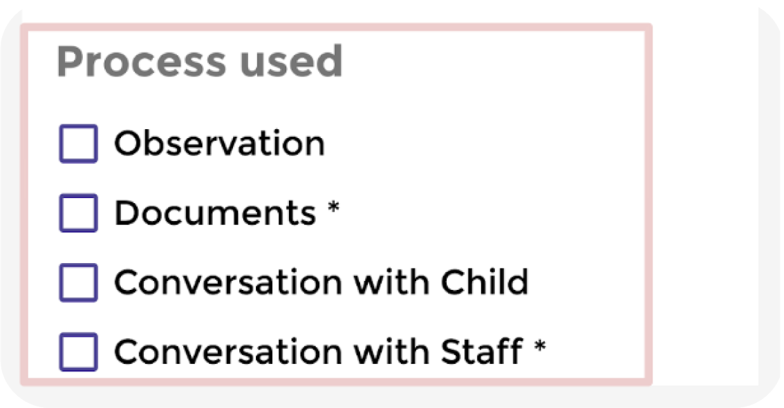 A screenshot of SafCa's first iteration highlighting usability issues.